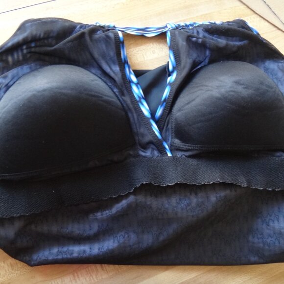 Women Krista SWIMSUIT BATHING Blue Black Size 2X (20W) NEW - Picture 5 of 9